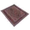Mashwani Runner Rug Handmade Multi Geometric 4x4 ft