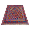 Mashwani Runner Rug Handmade Multi Geometric 4x4 ft