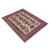 Kazak Rug Handmade Beige Medallion 5x8 ft