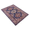 Kazak Rug Handmade Blue Medallion 5x8 ft