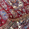 Kazak Rug Handmade Red Medallion 5x8 ft