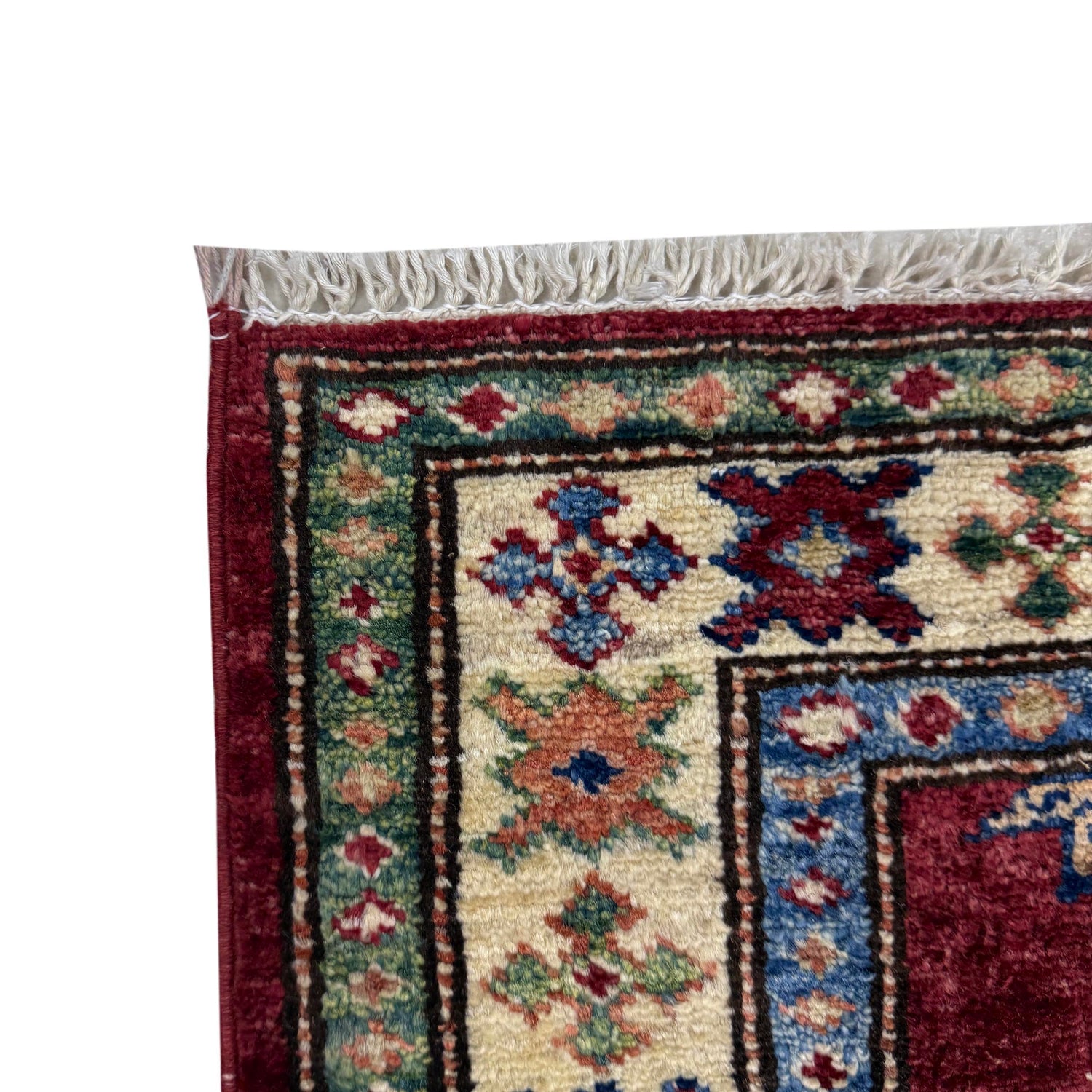 Kazak Rug Handmade Red Medallion 6' Runner