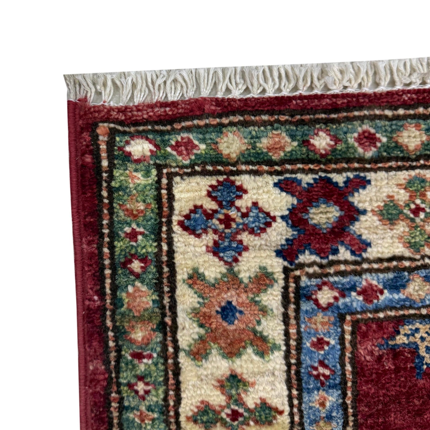 Kazak Rug Handmade Red Medallion 6' Runner