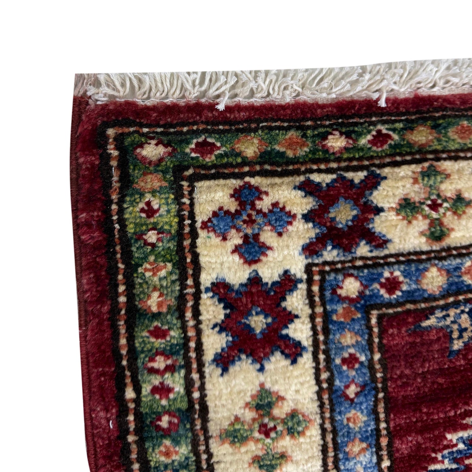 Kazak Rug Handmade Red Medallion 6' Runner