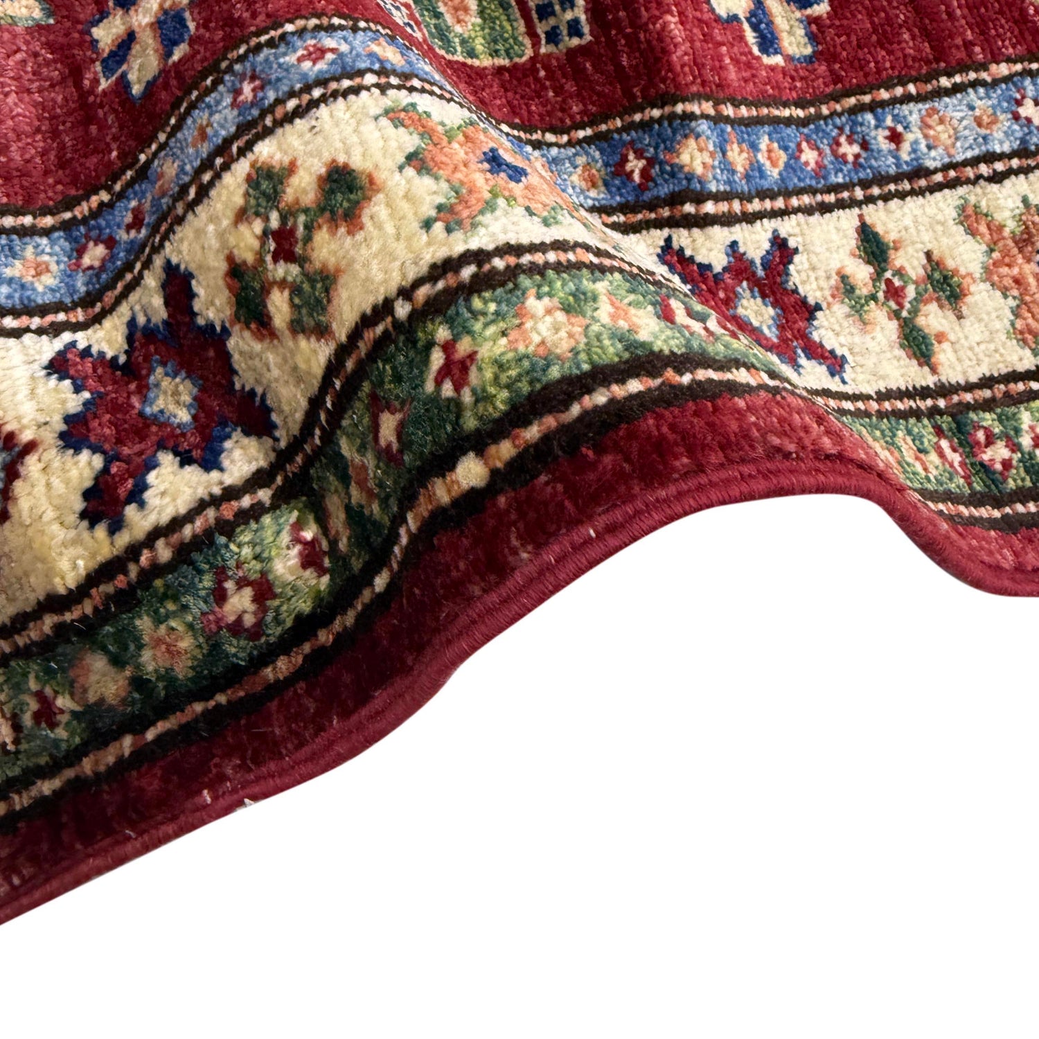 Kazak Rug Handmade Red Medallion 6' Runner