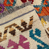 Hand-Knotted Multi Geometric Vegetable Kilim Area Rug – 6' 1" x 7' 9" ft (186 x 237 cm) | SKU: Y39662