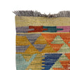 Hand-Knotted Multi Geometric Vegetable Kilim Area Rug – 4' 2" x 5' 10" ft (128 x 177 cm) | SKU: Y39663