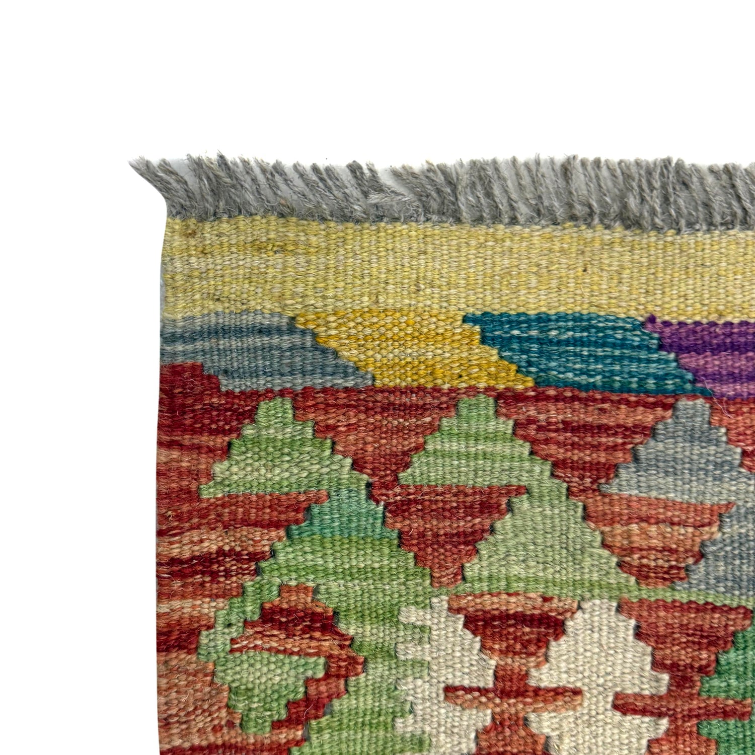 Hand Made Afghan Kilim – 4' 2" x 6' 2" ft (127 x 187 cm) | SKU: Y39664
