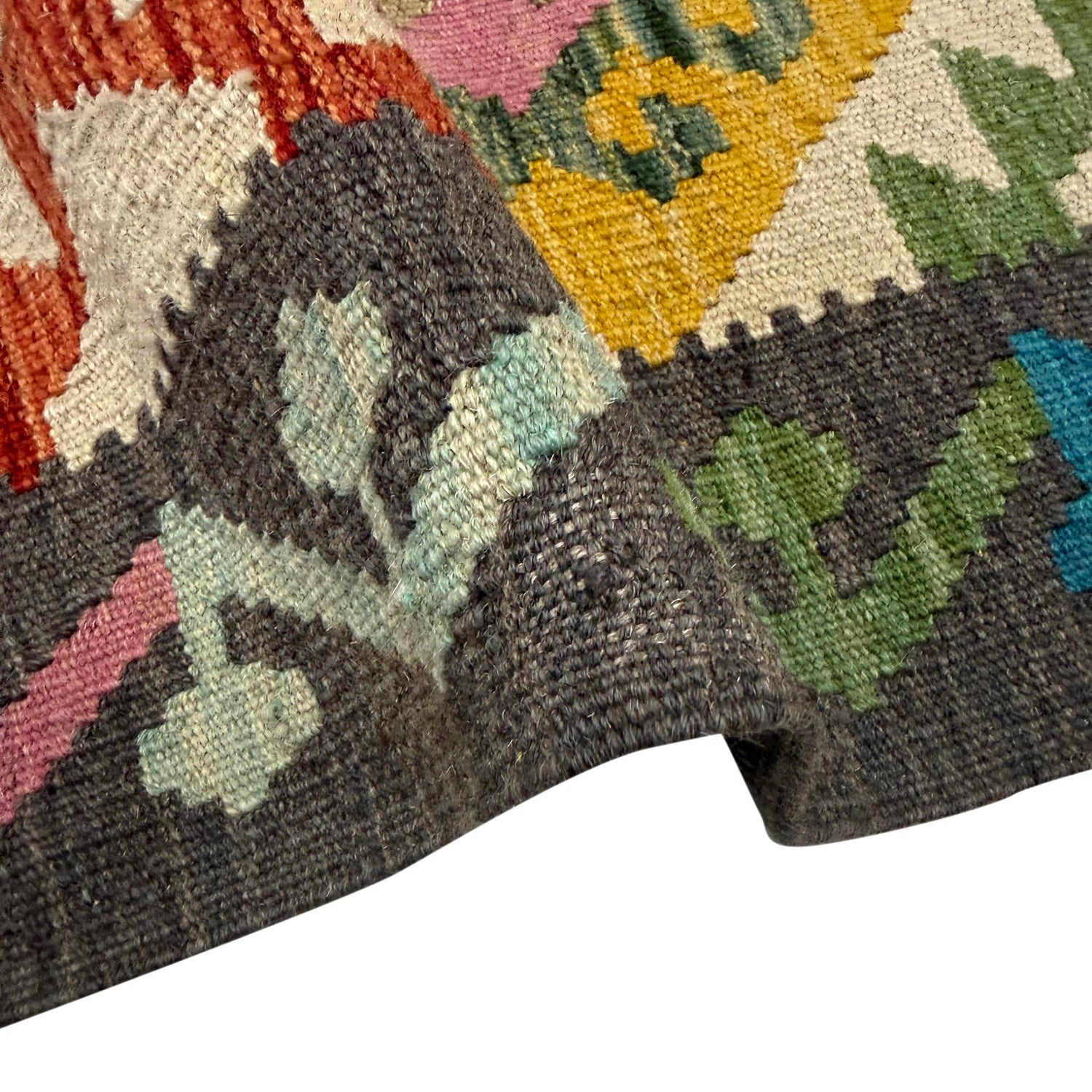 Hand Knotted Afghan Style Kilim – 149 x 193 cm | SKU: Y39665