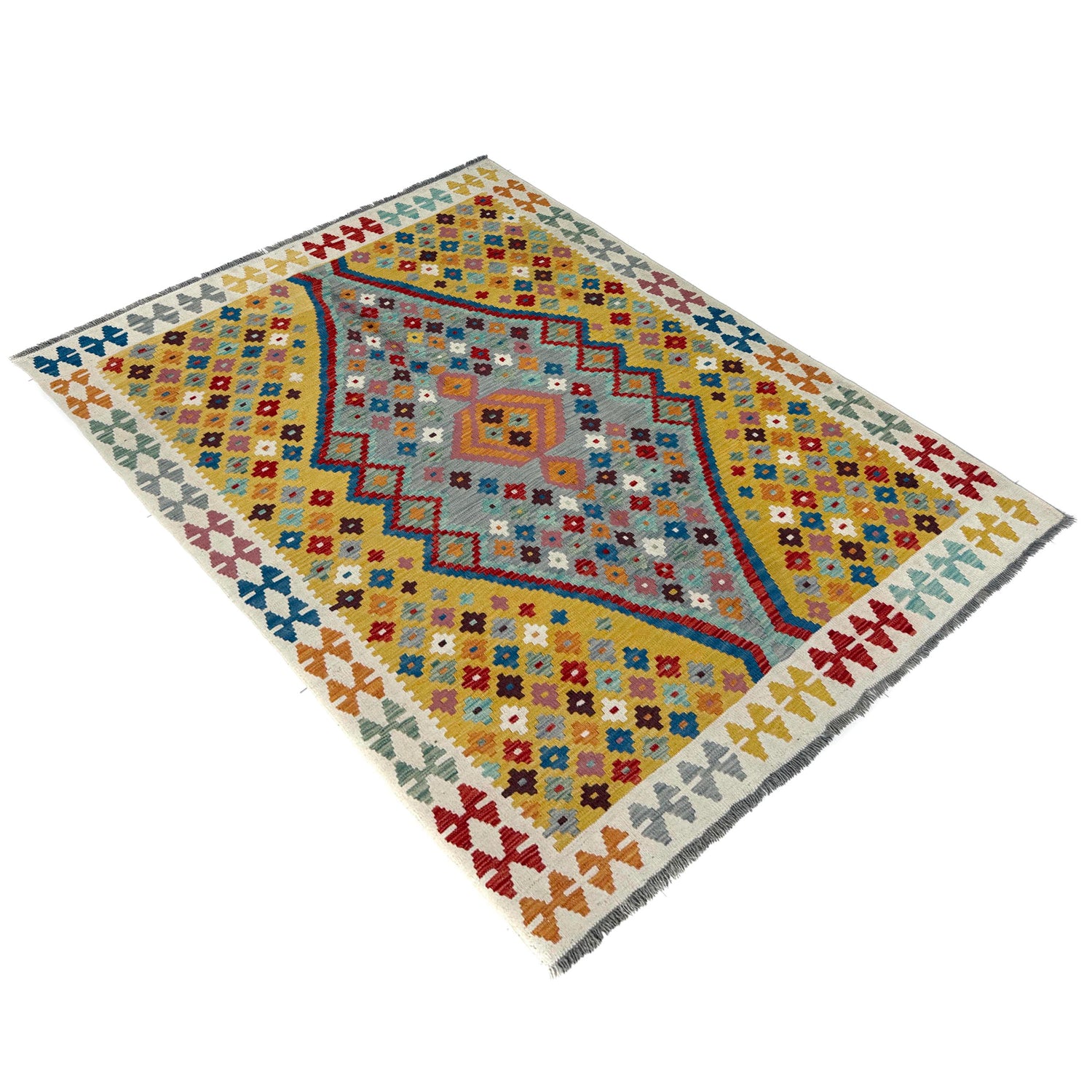 Hand Made Afghan Kilim – 154 x 198 cm | SKU: Y39666
