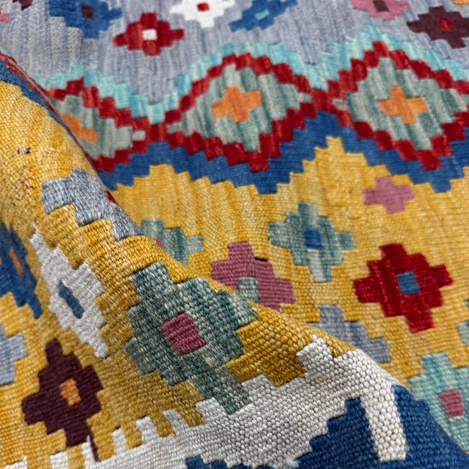Hand Made Afghan Kilim – 154 x 198 cm | SKU: Y39666