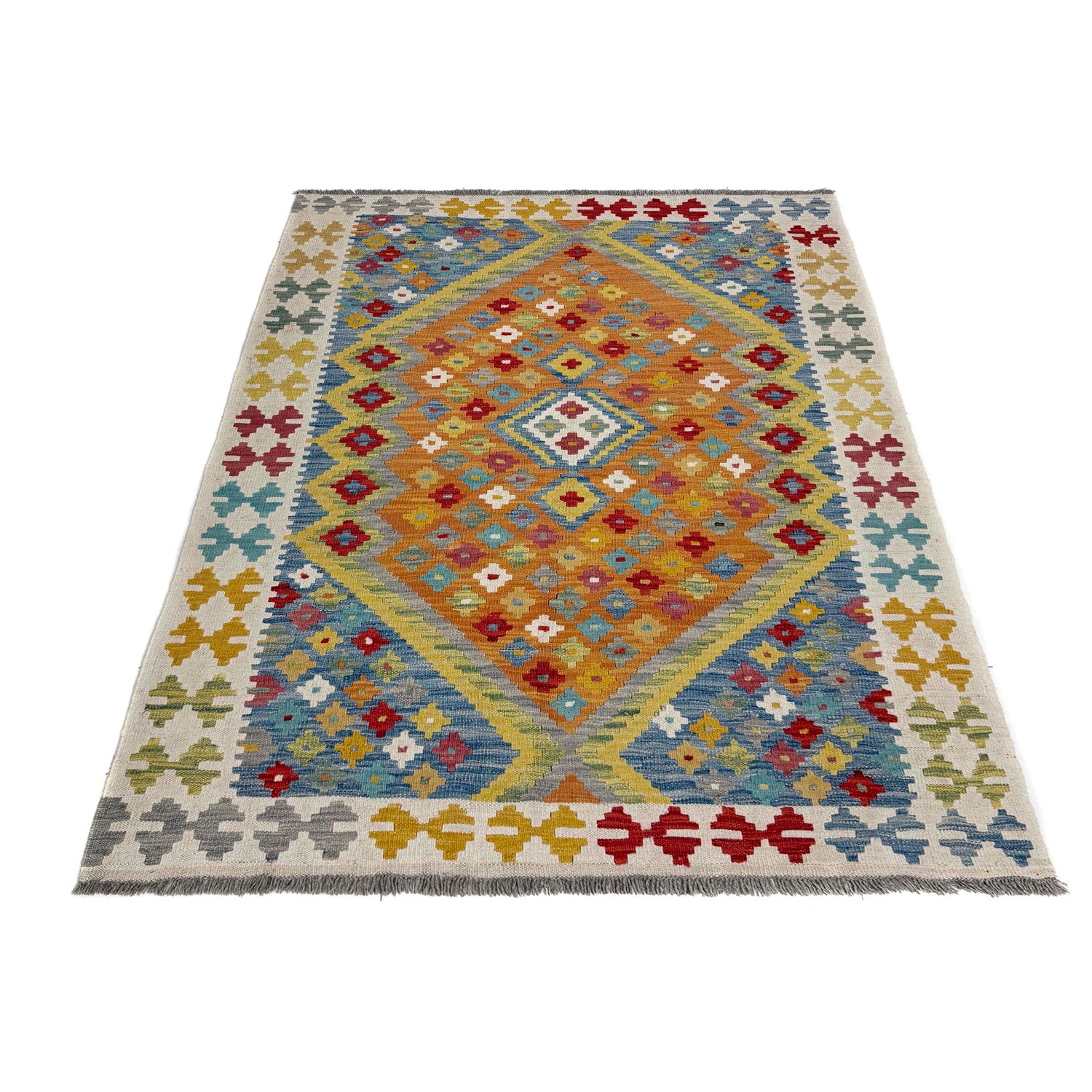 Small Size Chobi Kilim – 4' 1" x 5' 8" ft (125 x 172 cm) | SKU: Y39668