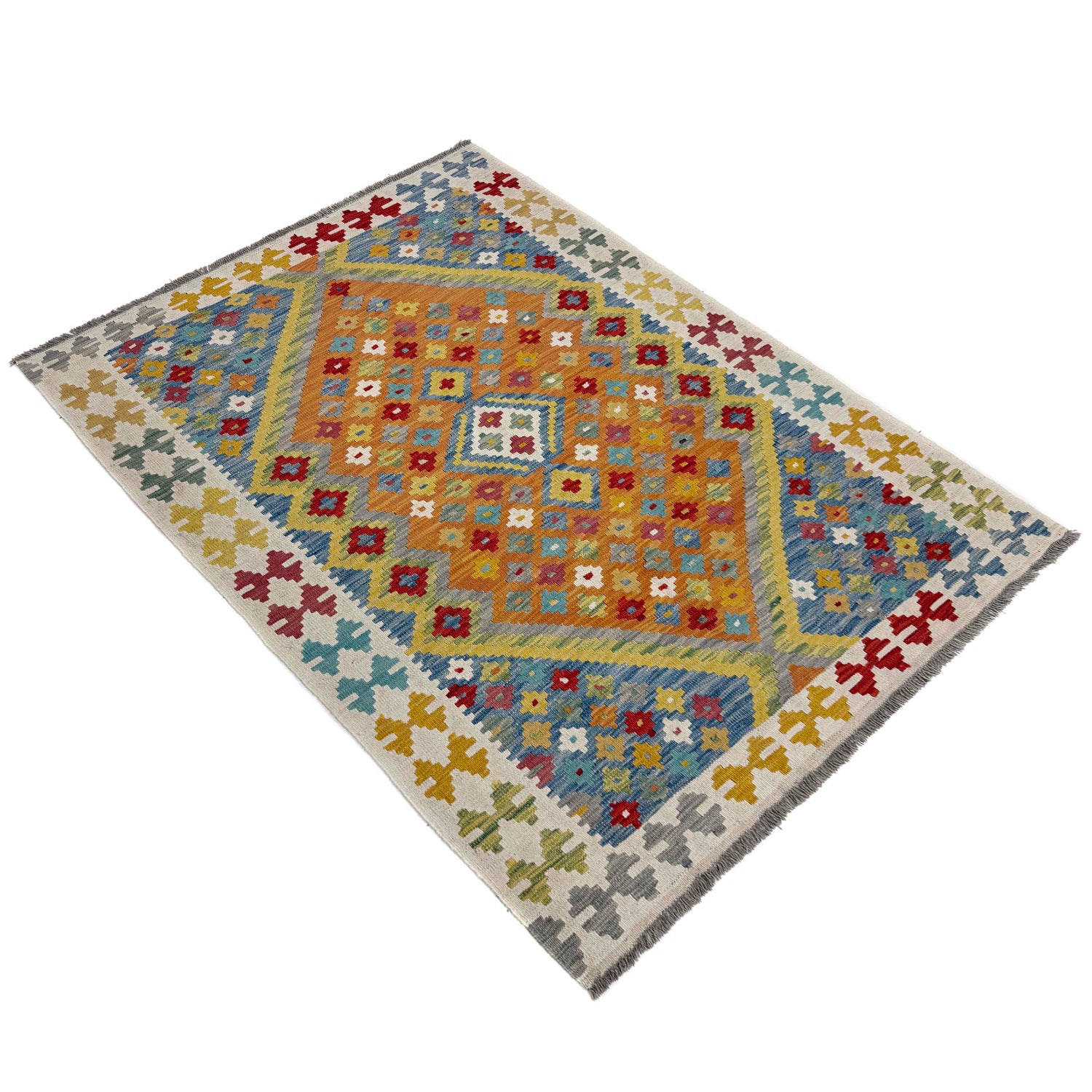 Small Size Chobi Kilim – 4' 1" x 5' 8" ft (125 x 172 cm) | SKU: Y39668