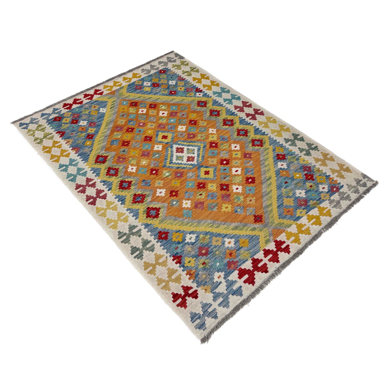 Small Size Chobi Kilim – 4' 1" x 5' 8" ft (125 x 172 cm) | SKU: Y39668
