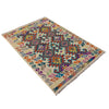 Handmade Turkish Design Wool Kilim – 4' 2" x 5' 10" ft (126 x 179 cm) | SKU: Y39669
