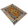 Handmade Vegetable Kelim – 3' 7" x 4' 9" ft (110 x 145 cm) | SKU: Y39677