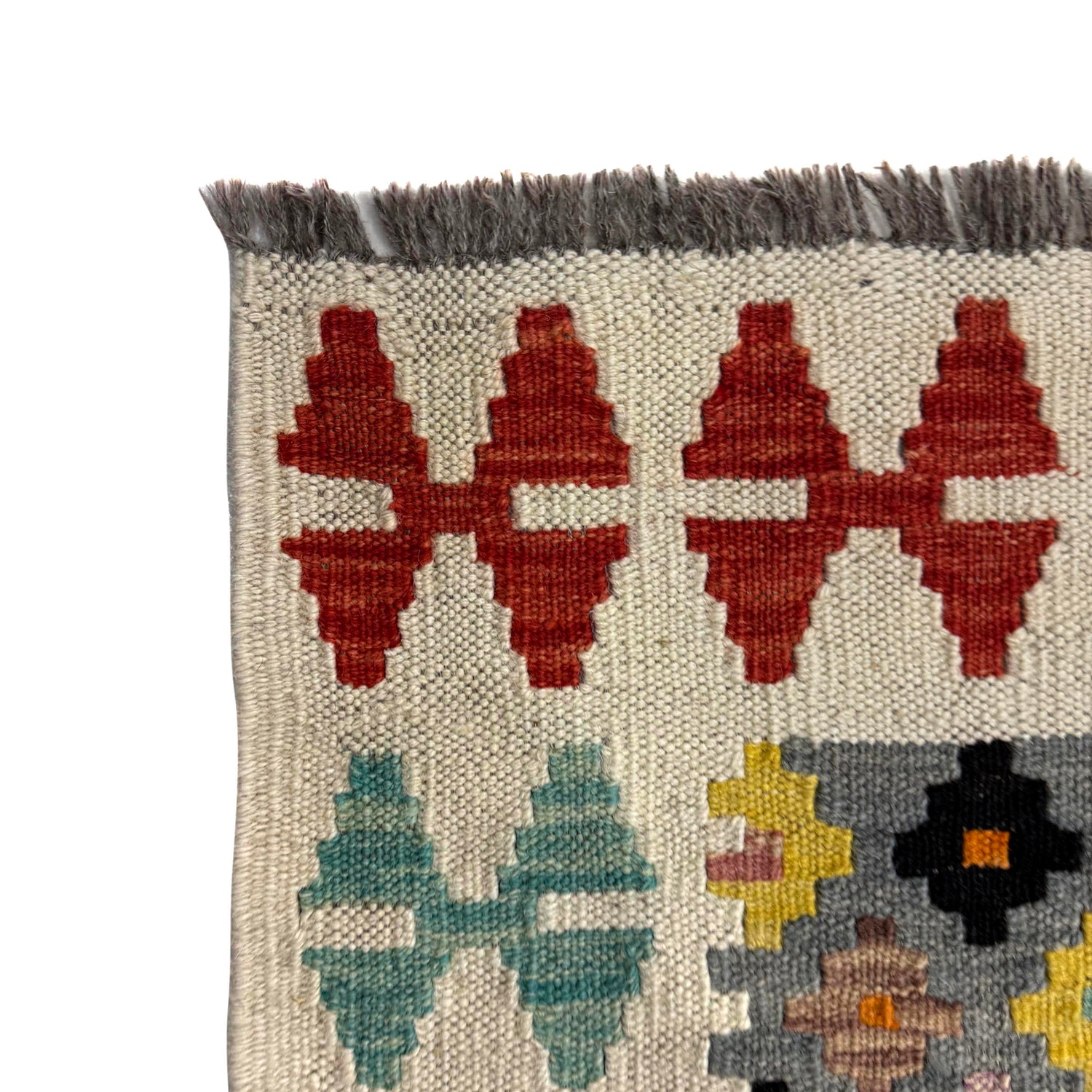 Handmade Vegetable Kelim – 3' 7" x 4' 9" ft (110 x 145 cm) | SKU: Y39677