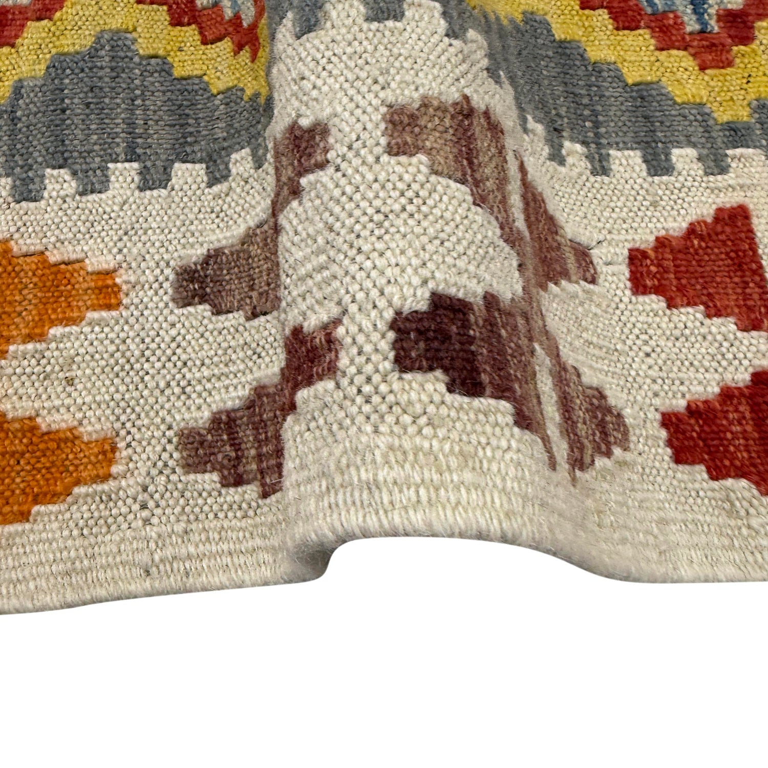 Handmade Vegetable Kelim – 3' 7" x 4' 9" ft (110 x 145 cm) | SKU: Y39677