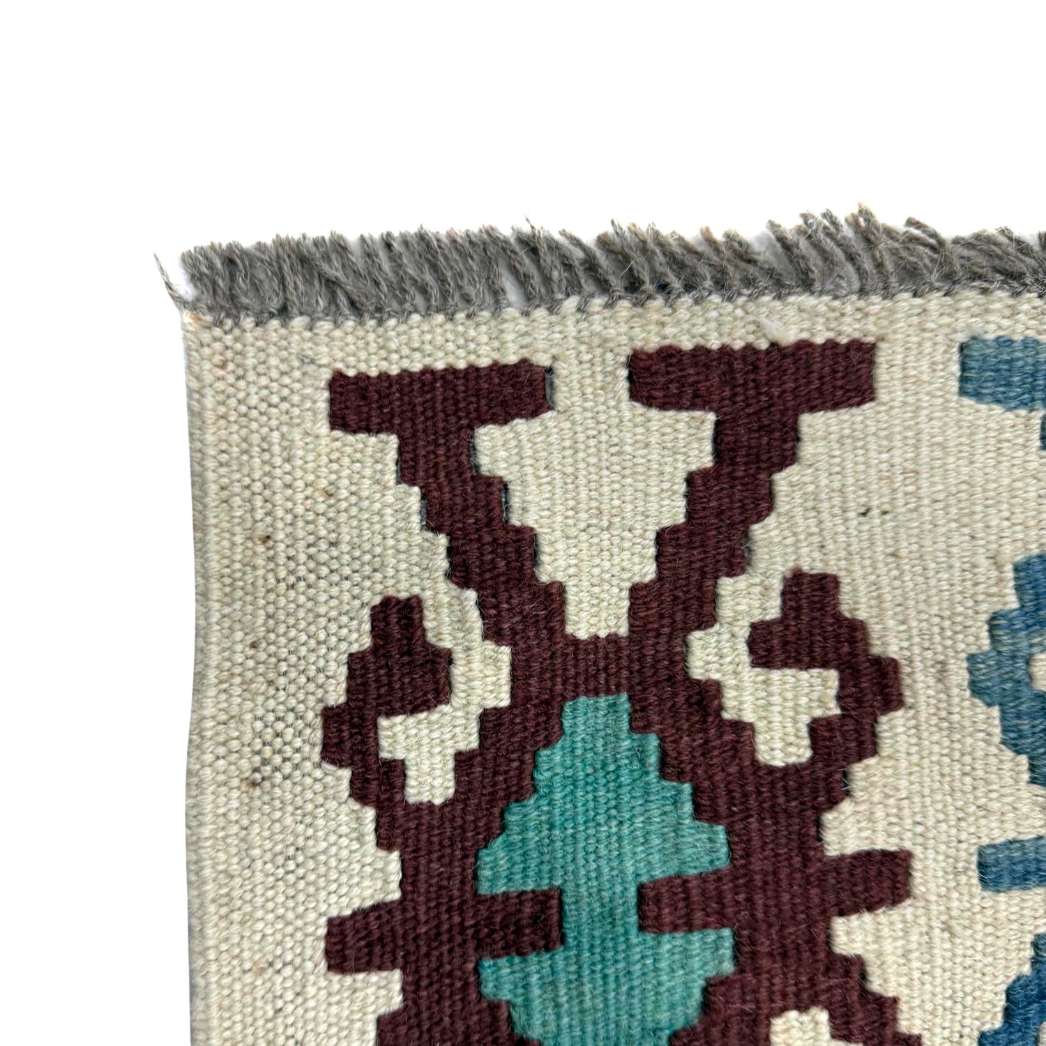 Handmade Vegetable Kelim – 3' 5" x 4' 11" ft (103 x 150 cm) | SKU: Y39678