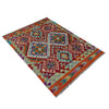 Hand-Knotted Multi Geometric Vegetable Kilim Area Rug – 2' 9" x 4' 1" ft (85 x 125 cm) | SKU: Y39680