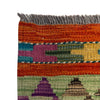 Hand-Knotted Multi Geometric Vegetable Kilim Area Rug – 2' 9" x 4' 1" ft (85 x 125 cm) | SKU: Y39680