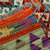 Hand-Knotted Multi Geometric Vegetable Kilim Area Rug – 2' 9" x 4' 1" ft (85 x 125 cm) | SKU: Y39680