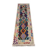 Hand-Knotted Multi Geometric Vegetable Kilim Runner – 2' 8" x 9' 7" ft (81 x 292 cm) | SKU: Y39681