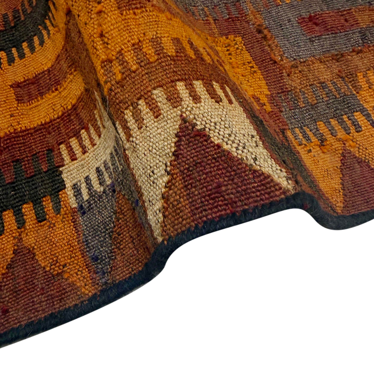 Hand-Knotted Multi Floral Maimana Kilim Area Rug – 6' 2" x 9' 9" ft (188 x 297 cm) | SKU: Y39731